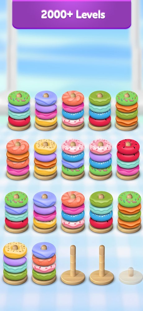 Hoop Stack 3D - Color Sort  Screenshot