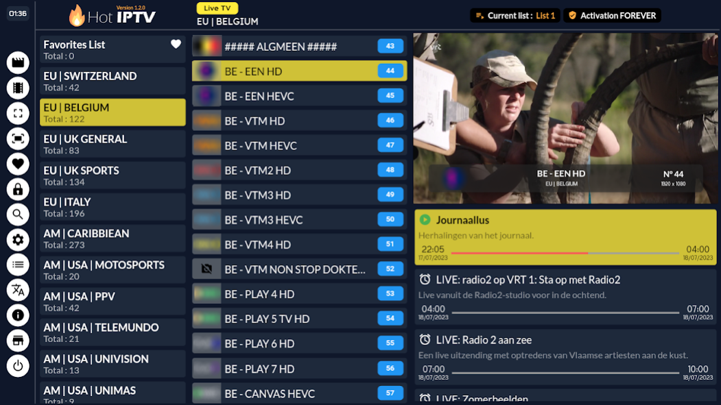 HotIPTV Player 1.2.0 Screenshot