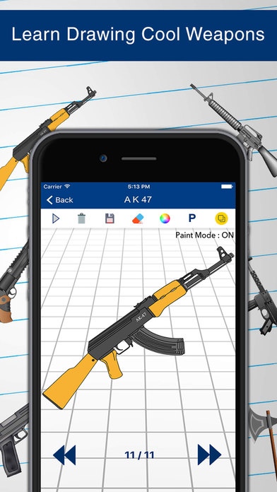 How to Draw Weapons Step by Step 2.1 Screenshot