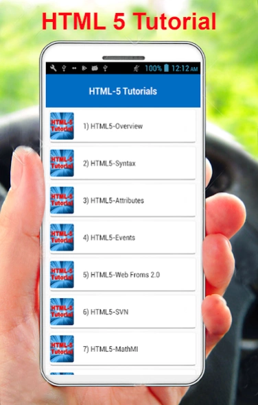 HTML-5 Tutorials 1.0.3 Screenshot