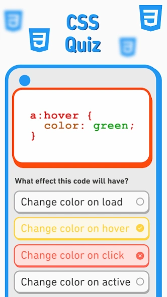 Html, CSS, JavaScript Quiz 2.1.2 Screenshot