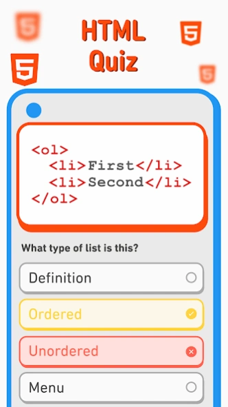 Html, CSS, JavaScript Quiz 2.1.2 Screenshot