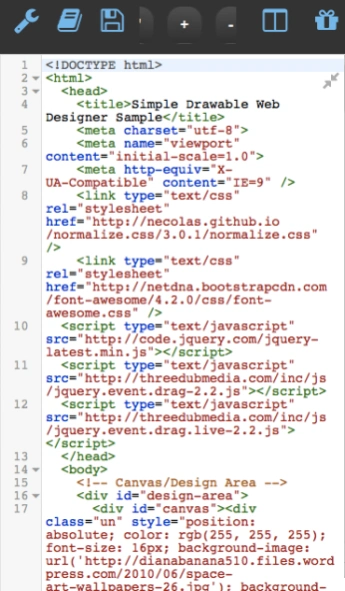 HTML5 Editor Deluxe  Screenshot