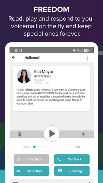 Hullomail Voicemail 6.0.1 Screenshot