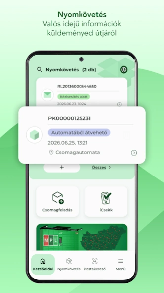 Hungarian Post Application  Screenshot