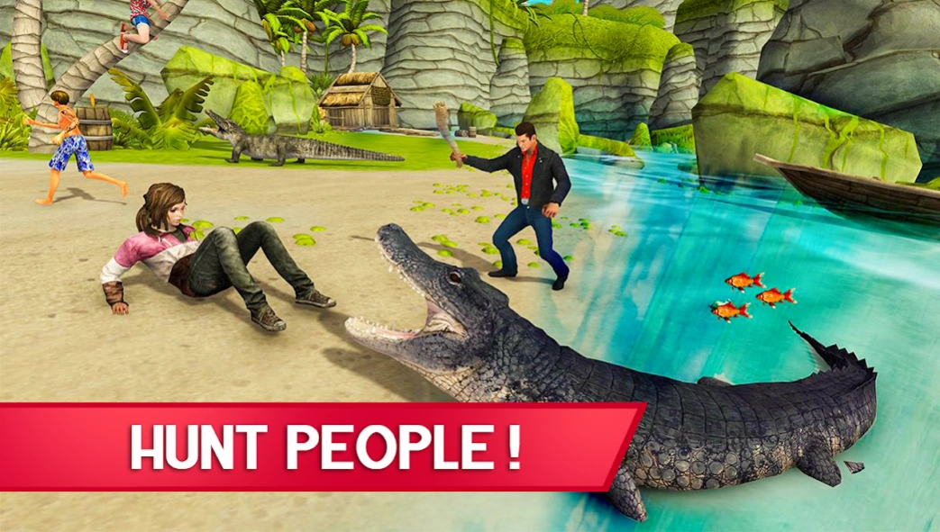 Hungry Crocodile 2 Shark Games 2 Screenshot