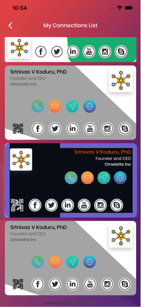 iBusinessCards 2.2 Screenshot
