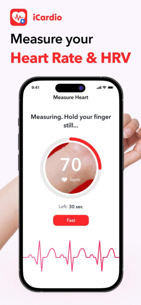 iCardio - Heart Rate Tracker 1.1.4 Screenshot