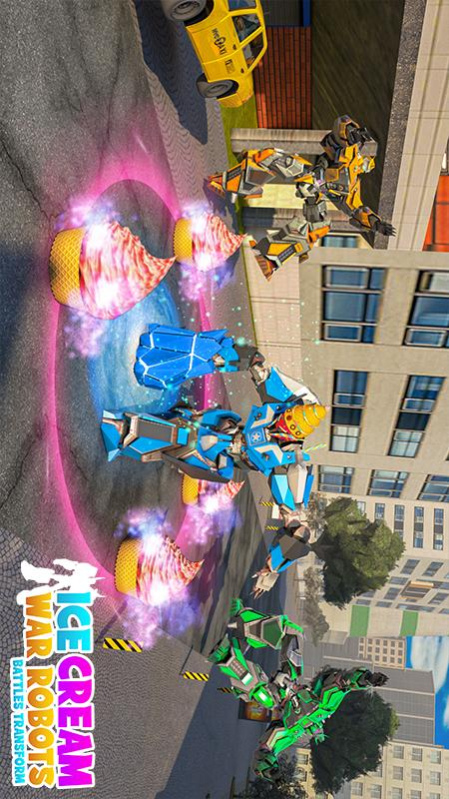 Ice Cream Robot War: Robots Battles Transform 1.0 Screenshot