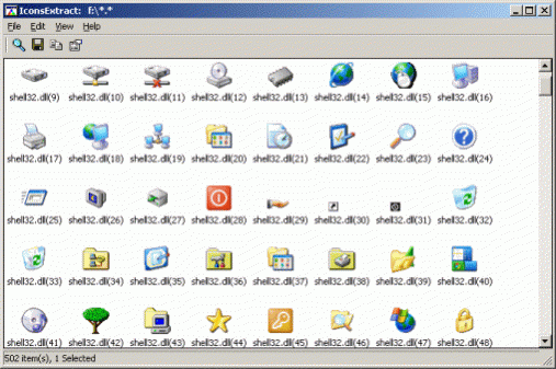 IconsExtract 1.47 Screenshot