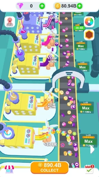 Idle Candy Factory 1.4.1 Screenshot