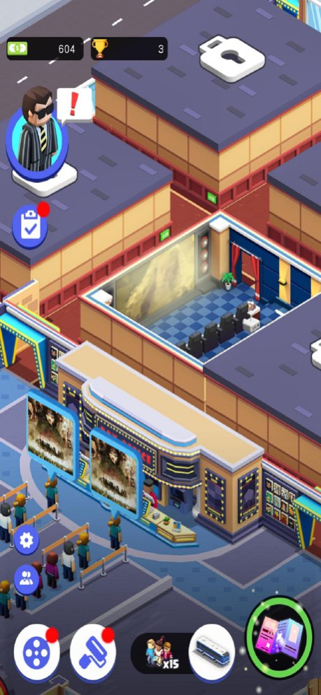 Idle Cinema Tycoon-Simulation 1.1 Screenshot
