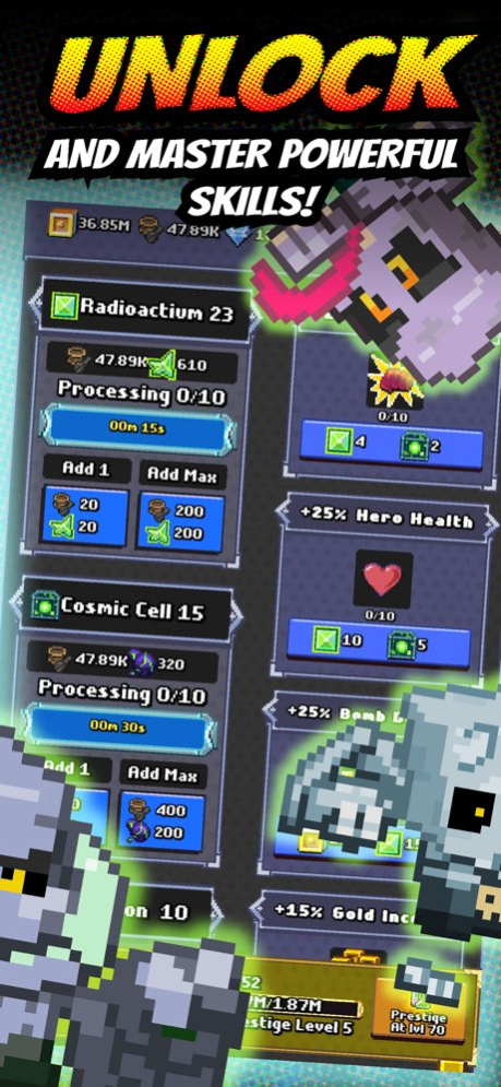 Idle Zombie Superhero  Screenshot