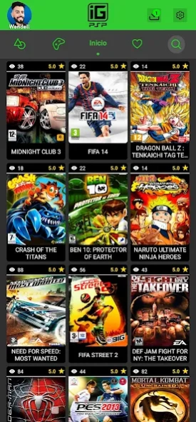 IGAMES PSP  Screenshot