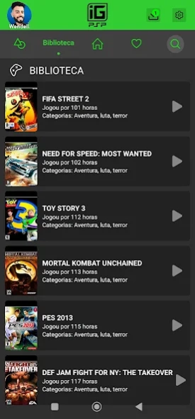IGAMES PSP  Screenshot