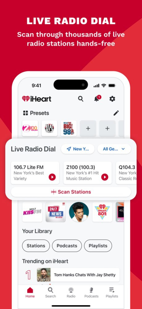 iHeart: Radio, Music, Podcasts 10.67.0 Screenshot