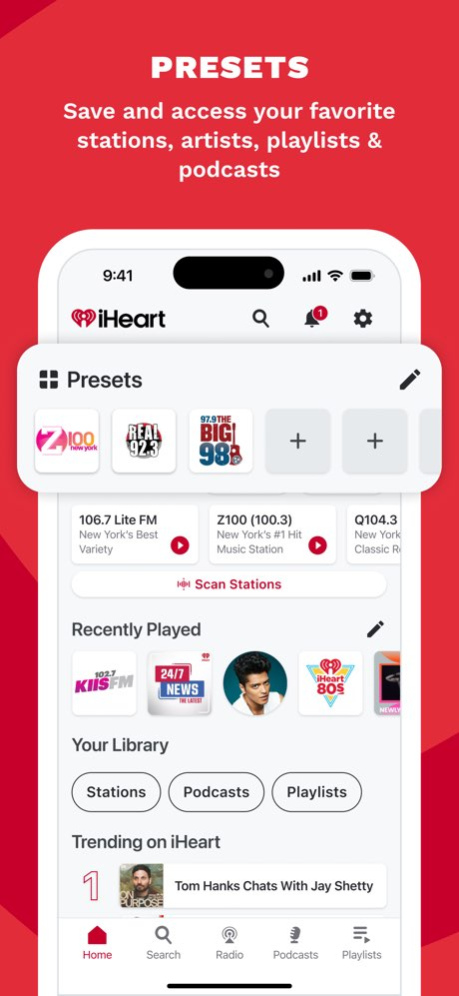 iHeart: Radio, Music, Podcasts 10.67.0 Screenshot