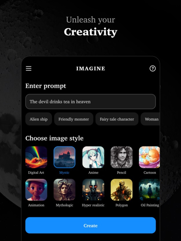 Imagine:AI Image Art Generator 2.8 Screenshot