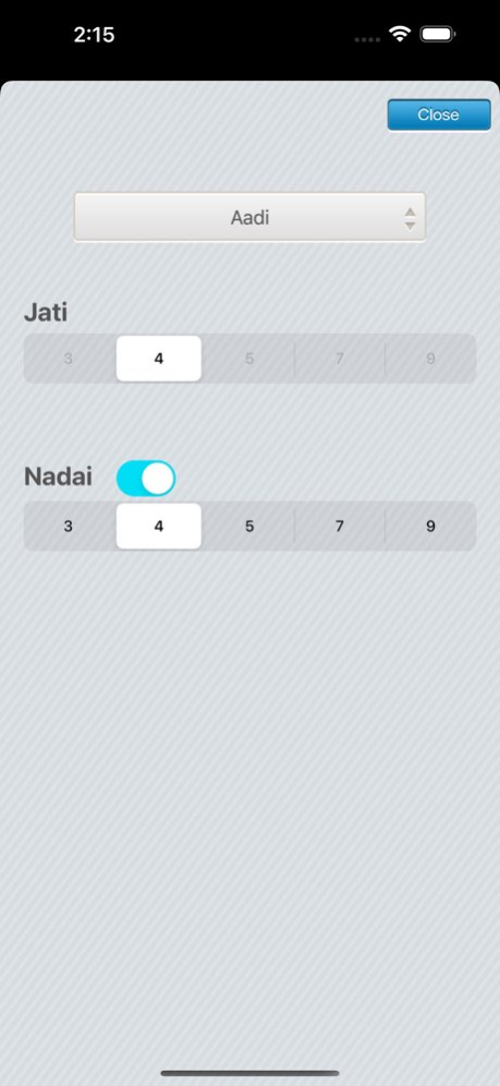 iMridangam Manjira Tambura 2.1 Screenshot