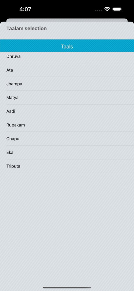 iMridangam Manjira Tambura 2.1 Screenshot