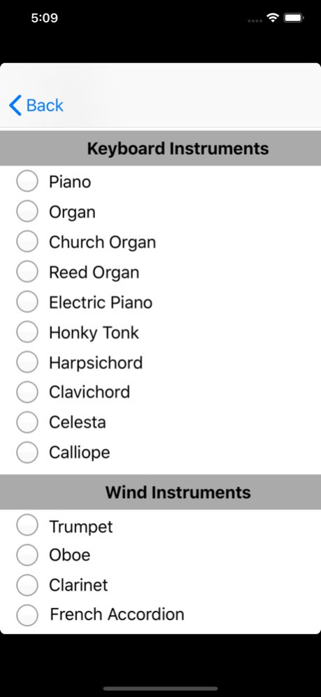 iMusicInstruments 1.6 Screenshot