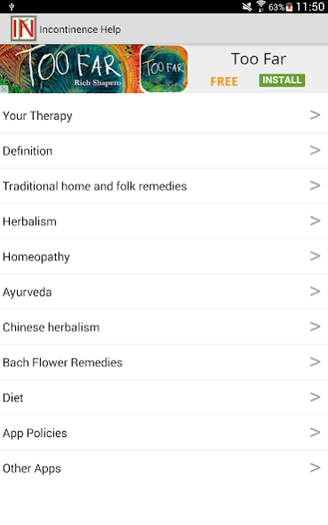 Incontinence Help 2.0 Screenshot