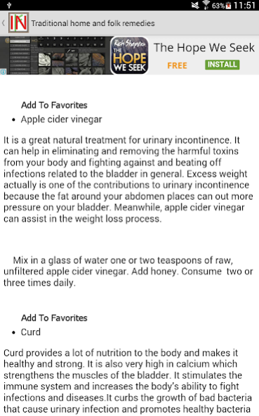 Incontinence Help 2.0 Screenshot
