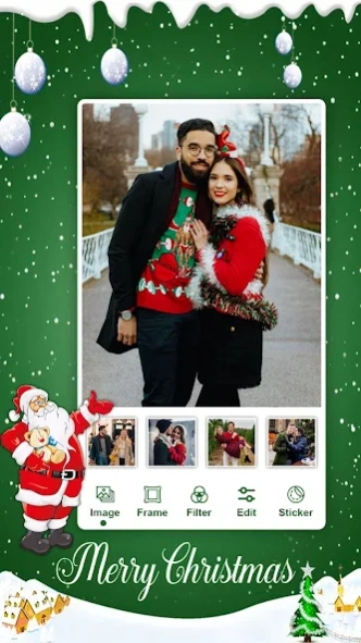 Merry Christmas Photo Frames  Screenshot