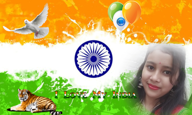 Indian Flag Photo Frames & DP 1.0.5 Screenshot