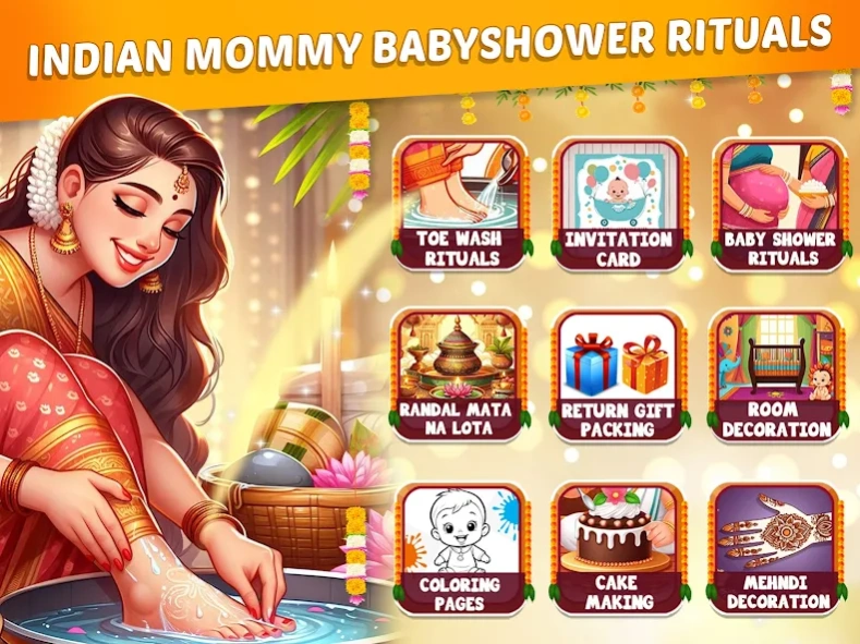 Indian Baby Shower: Dress Up 5.0 Screenshot
