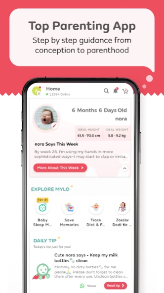 Mylo Pregnancy & Parenting App 1.07.84 Screenshot