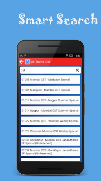 Indian Rail Offline Time Table 3.0.16 Screenshot