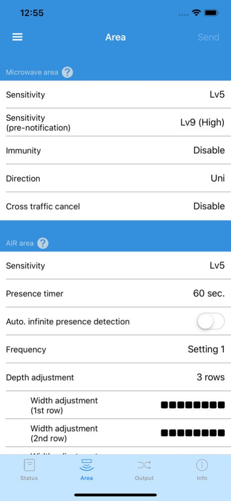 Industrial Door Sensor Setup 4.3.0 Screenshot