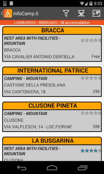 Info Camp - camping rest area 2.3 Screenshot