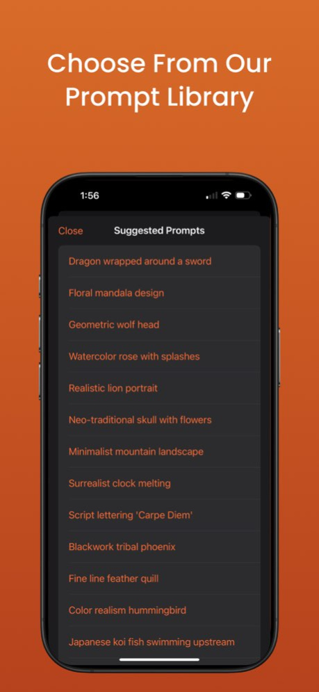 InkSoGood -AI Tattoo Generator 1.1 Screenshot