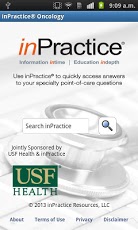 inPracticeÃ‚Â® Oncology 2.3 Screenshot