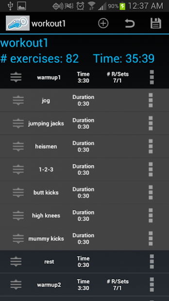 Insane Workout Trainer 1.26 Screenshot