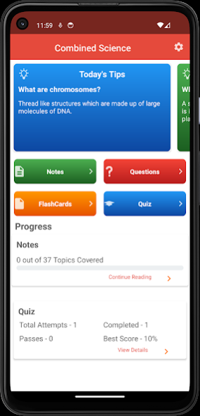 ECZ Integrated Science 2.0 Screenshot