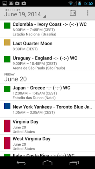 Interesting Calendars 1.3.1 Screenshot