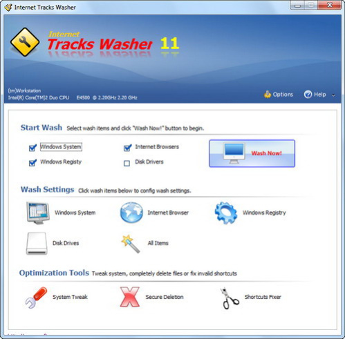 Internet Tracks Washer 12 Screenshot