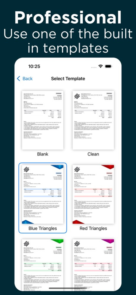 Invoice Fly Template Generator 1.0.5 Screenshot