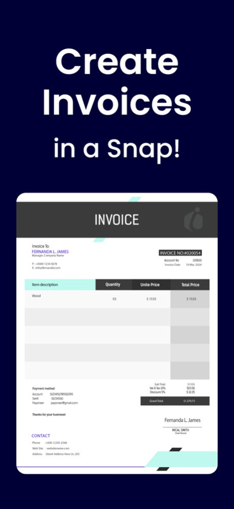 Invoice Maker・Estimate App 14.0 Screenshot