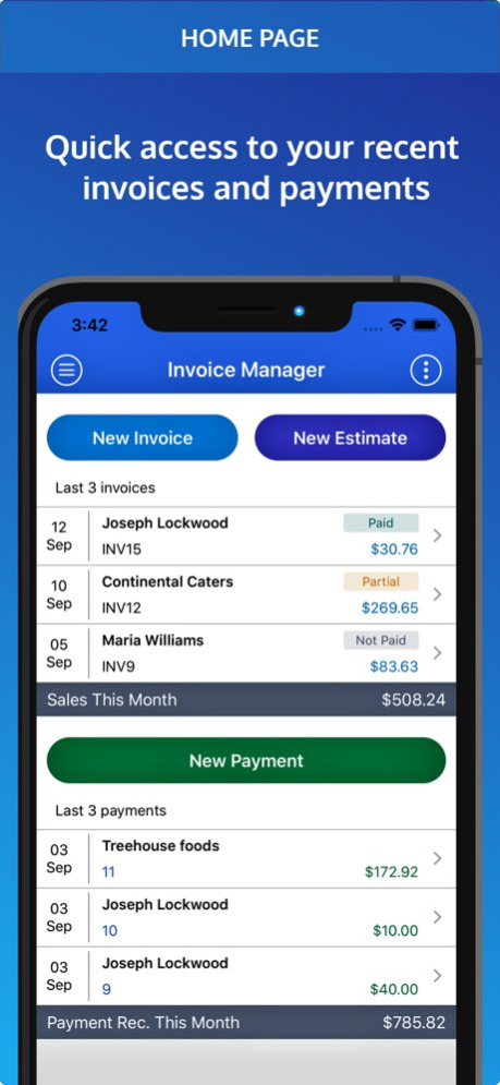 Invoice Pro. Invoice on the go 5.9.17 Screenshot