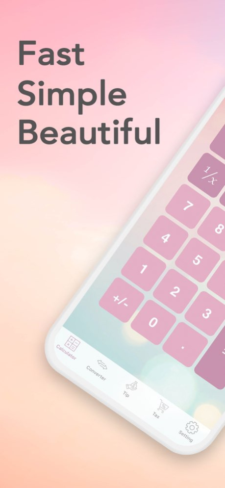 iPink Calculator 3.0.2 Screenshot