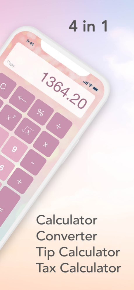 iPink Calculator 3.0.2 Screenshot