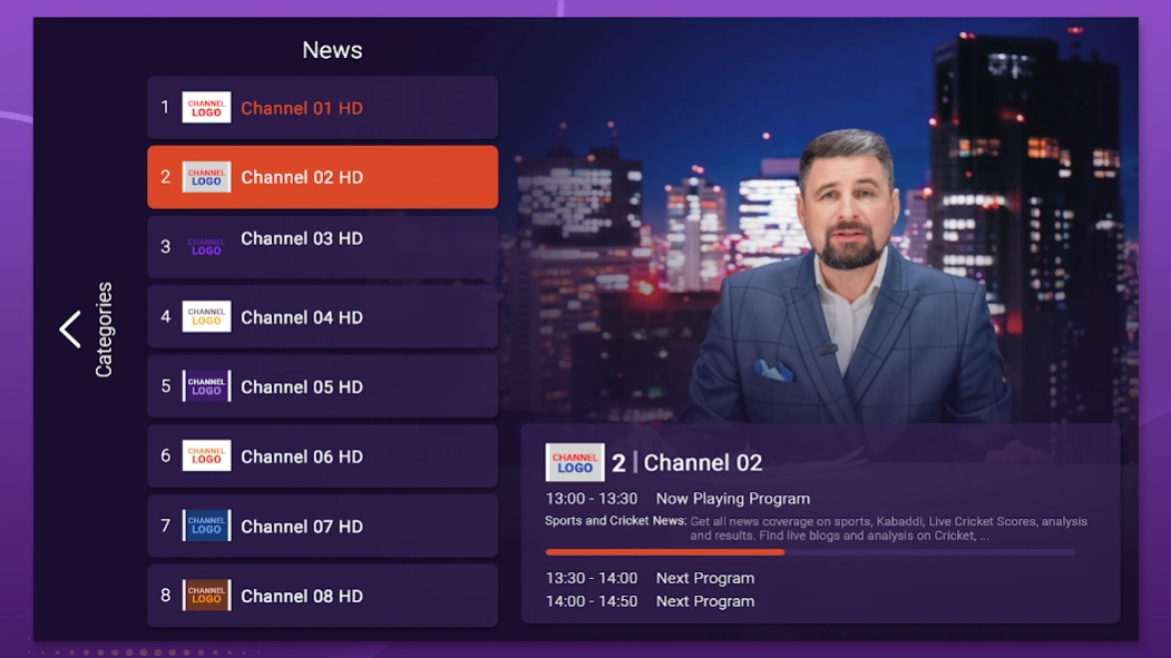 Purple Lite - IPTV Player 18.2 Screenshot