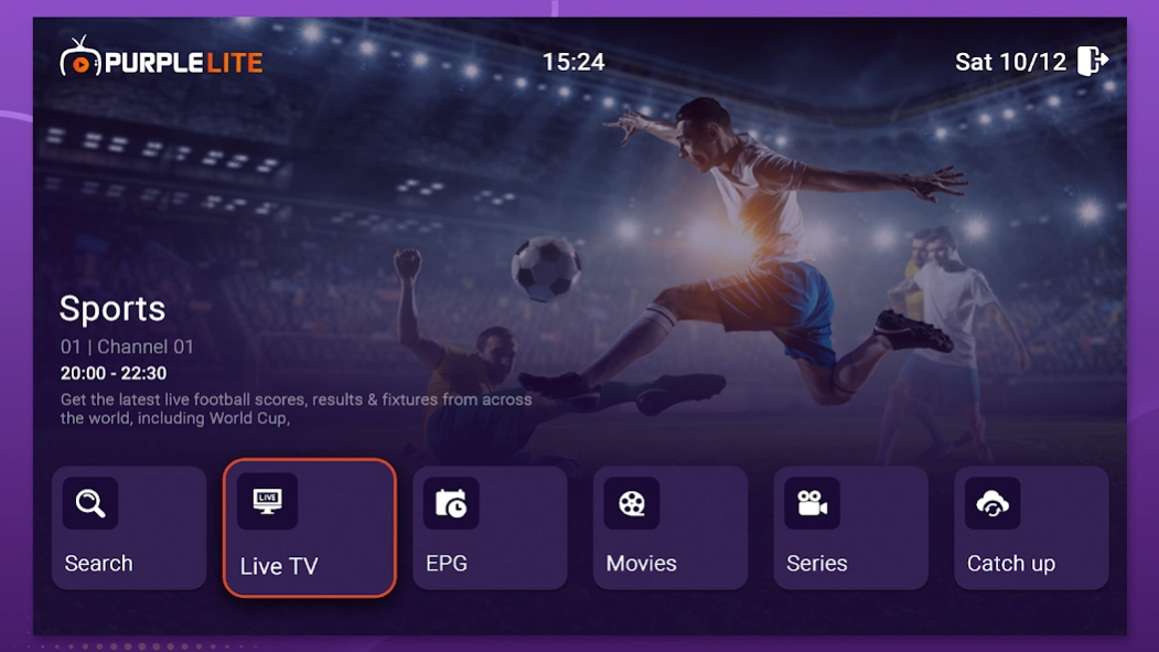Purple Lite - IPTV Player 18.2 Screenshot