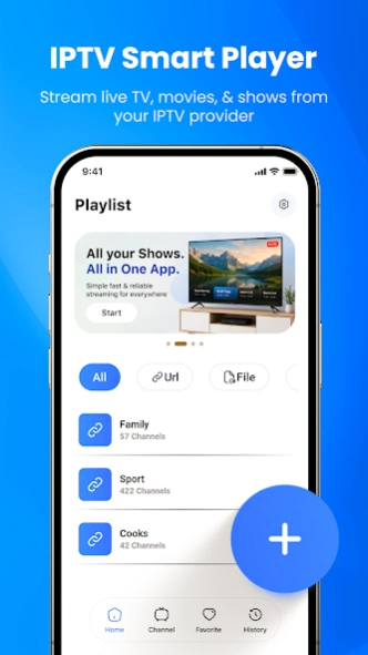 IPTV Smart Player PRO: Live TV 1.2 Screenshot