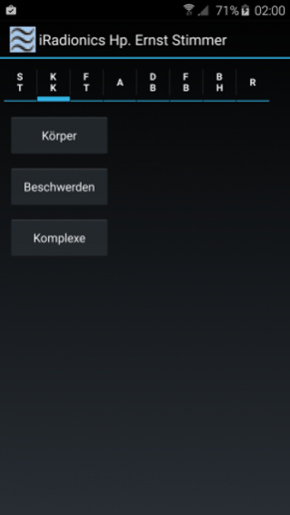 iRadionics  Screenshot