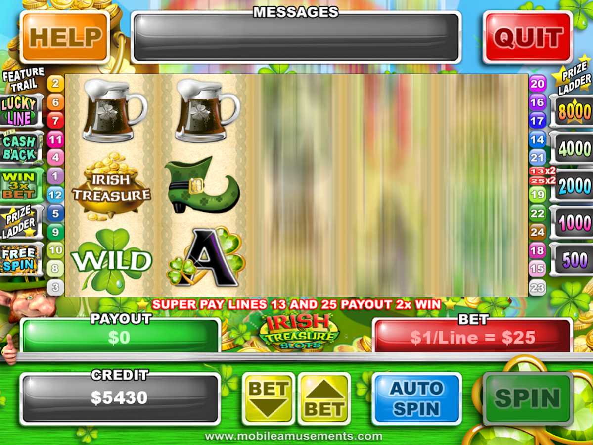 Irish Treasure Lucky Golden Rainbow Slots 5.0 Screenshot